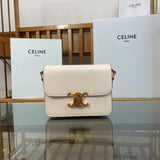 Front view of chic structured women's handbag – women's designer-style accessory