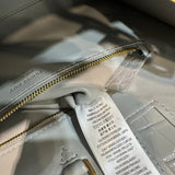 Sophisticated Premium PU Leather Handbag - Signature Hardware Accents | Women's Designer-Inspired Purse #1081 - texture close-up (image 9) of designer-inspired handbag