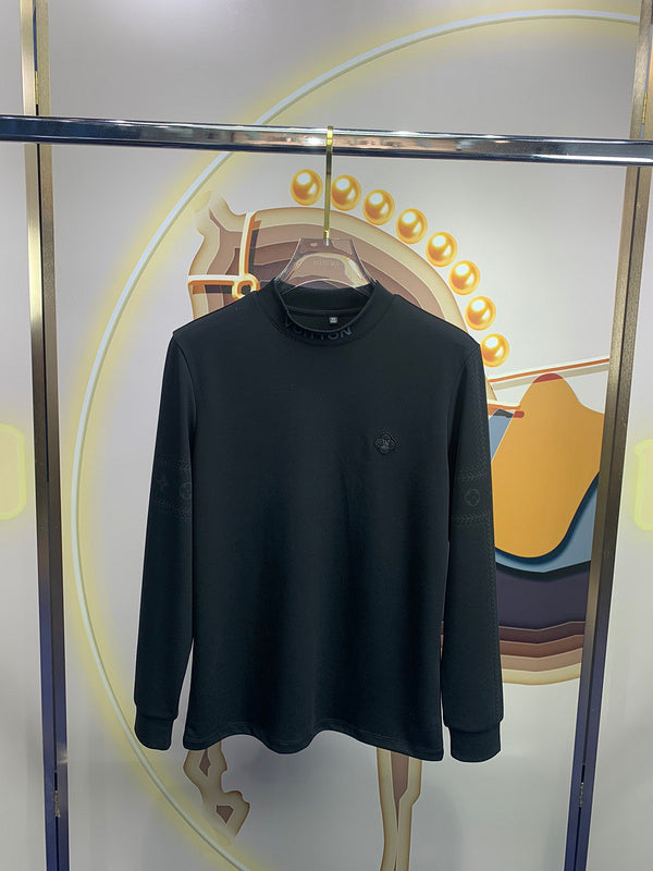 Back view of Louis Vuitton luxury clothing with monogram-inspired silhouette