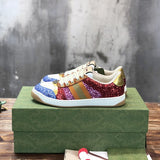 Gucci bold contrast luxury sneakers view 11 signature lace-up style
