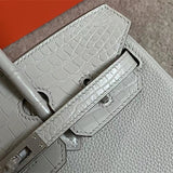 Side view of modernist structured handbag