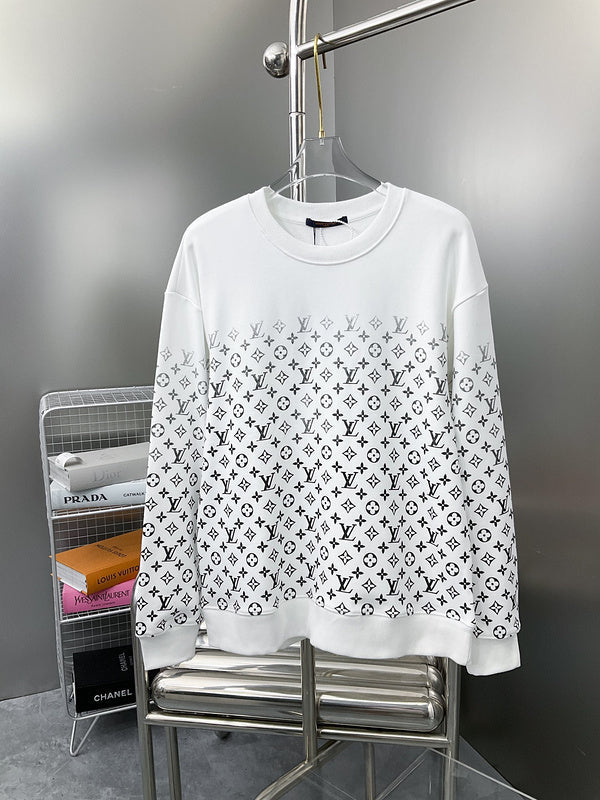 Front view of Louis Vuitton luxury clothing with everyday silhouette