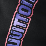 Close-up detail shot of Louis Vuitton luxury clothing with contemporary cut