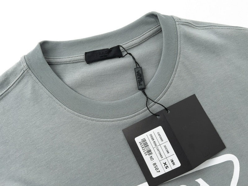 Flat lay presentation of Polo cotton polo shirt with monogram-inspired silhouette