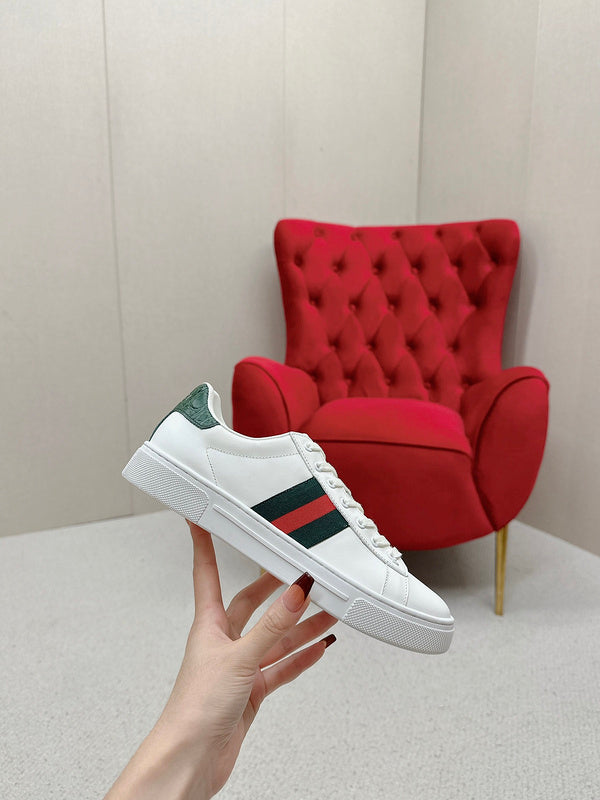 Gucci neutral cream luxury sneakers view 8 streetwear statement look