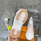 Louis Vuitton Camel Combat Boots - Studio Shot