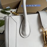 Interior view of structured statement women's handbag – women's statement bag
