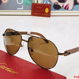 Angled view of Cartier unisex sunglasses