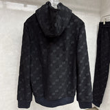Flat lay presentation of Louis Vuitton luxury clothing with everyday silhouette