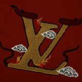 Full styled look of Louis Vuitton cotton t-shirt with tailored silhouette
