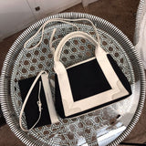 Handle and strap detail of chic everyday-luxe women's handbag – women's luxury handbag