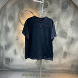 Back view of Louis Vuitton cotton t-shirt with runway-inspired design