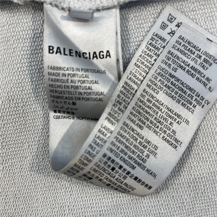 Close-up of Balenciaga designer clothing craftsmanship