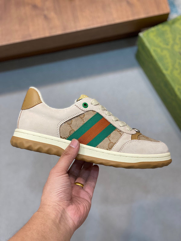 Gucci Streetwear sneakers in two-tone minimalist modern build front view
