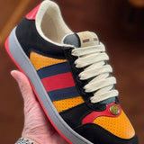 Gucci crisp white luxury sneakers view 6 heritage-inspired look