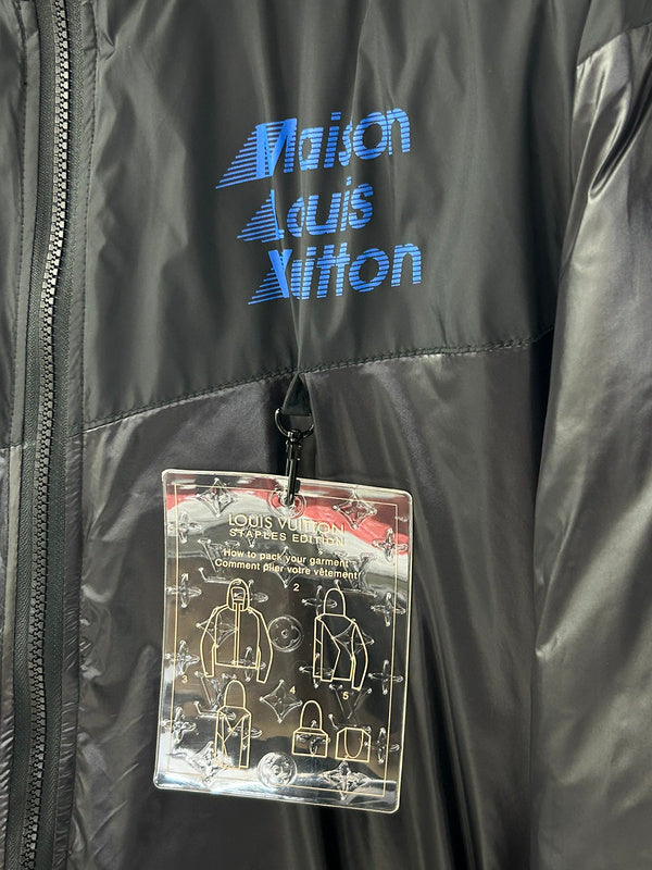Side profile of Louis Vuitton luxury clothing with contemporary cut