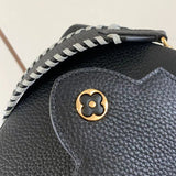 Top view of polished structured women's handbag – women's luxury accessory