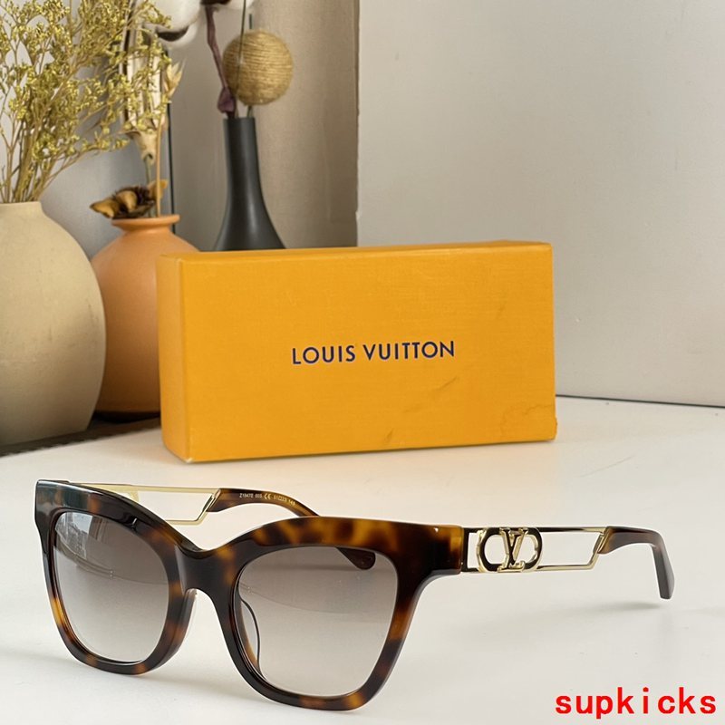 Side view of Louis Vuitton unisex sunglasses