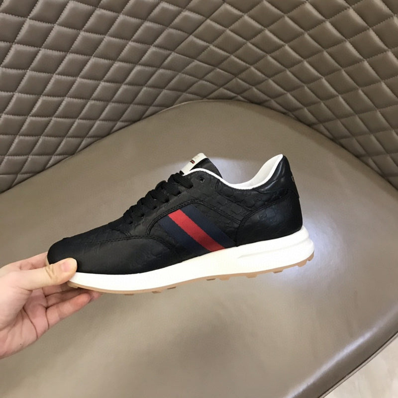 Gucci sneakers detailed view showing premium designer craftsmanship