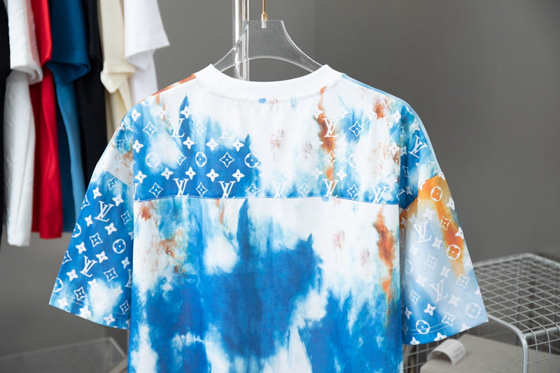 Front view of Louis Vuitton cotton t-shirt with monogram-inspired silhouette