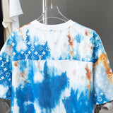Front view of Louis Vuitton cotton t-shirt with monogram-inspired silhouette