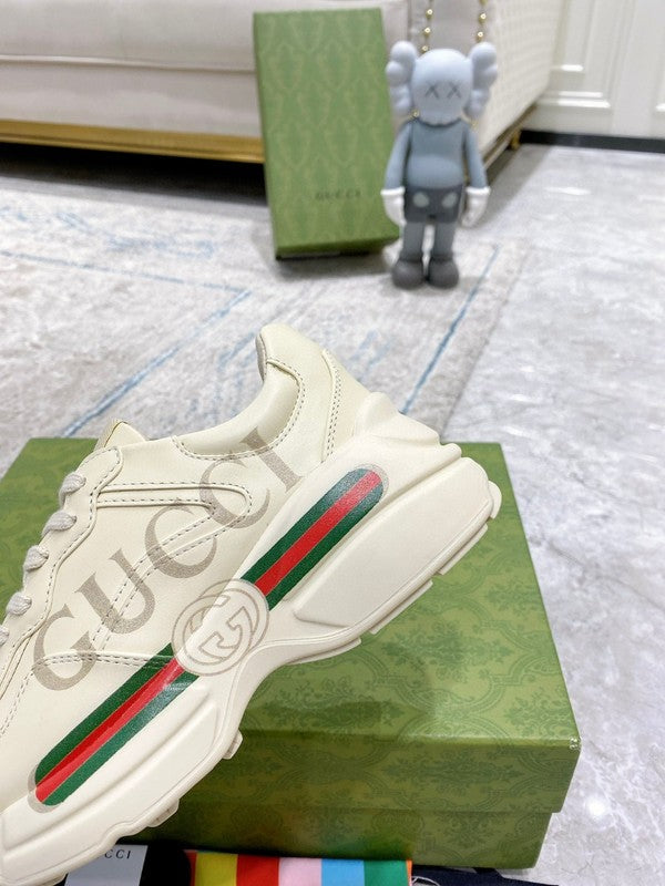 Gucci muted earth tones luxury sneakers view 4 cushioned comfort fit