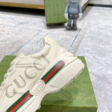 Gucci muted earth tones luxury sneakers view 4 cushioned comfort fit