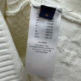 Front view of Louis Vuitton luxury clothing with runway-inspired design