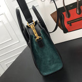 Handle and strap detail of refined sleek women's handbag – women's designer-style accessory