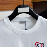Close-up detail shot of Moncler luxury clothing with contemporary cut