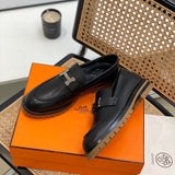 Hermes shoes Style 252 - logo and branding close-up