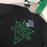 Side profile of Louis Vuitton cotton t-shirt with logo-detail design