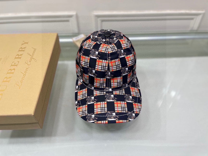 Close-up detail view of Burberry unisex cap