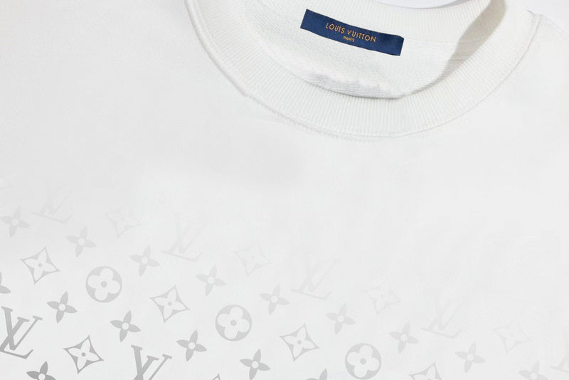 Flat lay presentation of Louis Vuitton luxury clothing with everyday silhouette