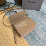 Polished Faux Leather Handbag - Modern Structured Build | Women's Statement Accessory #649 - alternate angle view (image 8) of designer-inspired handbag