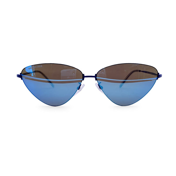 Balenciaga Mirrored Cat Eye Sunglasses Bb0105S 61/12 145Mm — Designer Fashion Sunglasses
