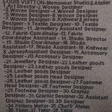 Back view of Louis Vuitton luxury clothing with logo-detail design