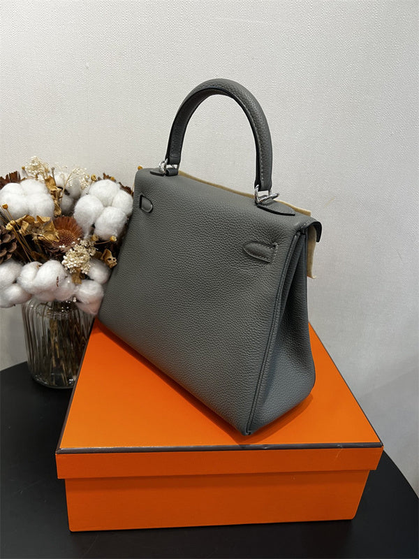  polished structured bag styled with outfit