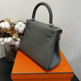  polished structured bag styled with outfit
