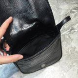 Chic Vegan Leather Handbag - Signature Hardware Accents | Women's Everyday Carry Handbag #1063 - styled full view (image 7) of designer-inspired handbag