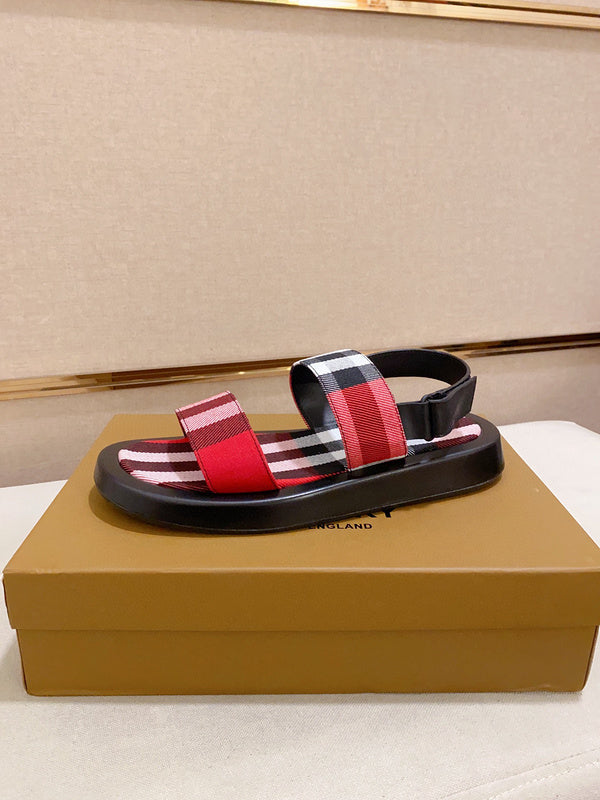 Burberry White Platform Heels - Front View