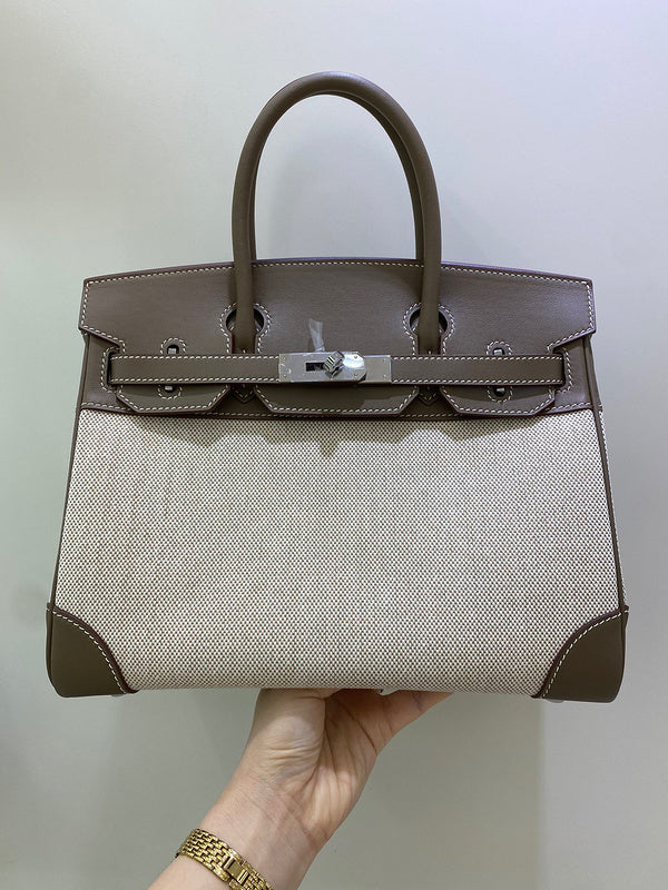 Close-up detail of tailored bag design