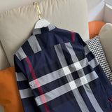 Close-up of Burberry designer clothing craftsmanship
