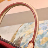 Back view of signature refined women's handbag – women's premium purse