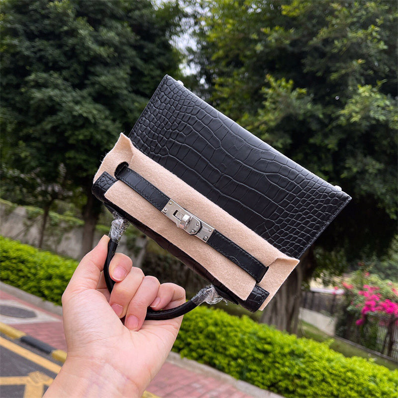  streamlined handbag detail view showing craftsmanship
