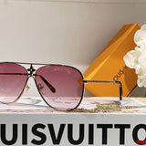 Side view of Louis Vuitton unisex sunglasses