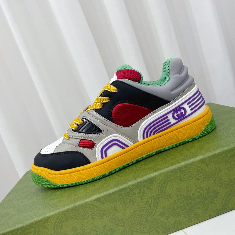 Gucci sneakers detailed view showing premium designer craftsmanship