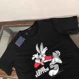 Close-up detail shot of Louis Vuitton cotton t-shirt with everyday silhouette