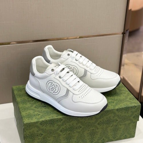 Gucci neutral cream luxury sneakers view 10 minimalist modern build