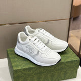 Gucci neutral cream luxury sneakers view 10 minimalist modern build